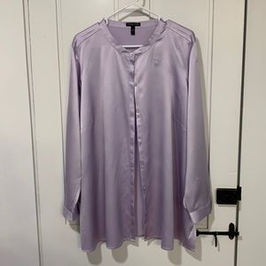 Lavender silk blouse. 2X. Eileen Fisher. Like new condition.